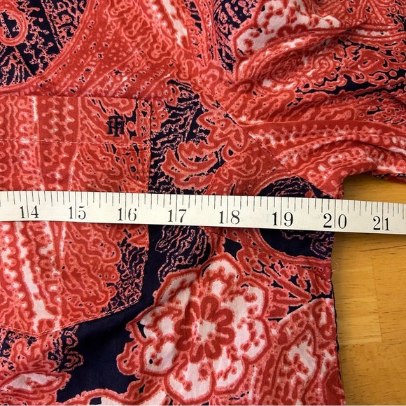 NWT TOMMY HILFIGER Cinnabar Paisley Button Down Shirt - Picture 15 of 16